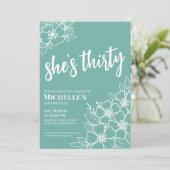 30歳エレガントの誕生日パーティー 招待状 (スタンド正面)