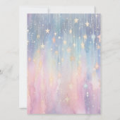 30歳エレガントの誕生日招待状シャビーシックなピンク,金ゴールド 招待状 (裏面)