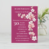30歳エレガントの誕生日招待状 招待状 (スタンド正面)