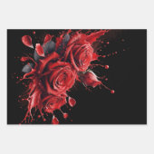 30歳エレガントの誕生日 – バラ開花 ラッピングペーパーシート (正面2)