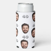 30歳カスタムの誕生日の飾り付け40番目のパーティーギフト スリム缶クーラー (Seltzer正面)