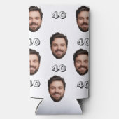 30歳カスタムの誕生日の飾り付け40番目のパーティーギフト スリム缶クーラー (裏面)