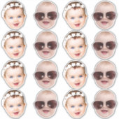 30歳カスタムの誕生日パーティーの好意 シール (正面)