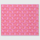 30歳カラフルの誕生日ギフトラップ ラッピングペーパー (フラット)