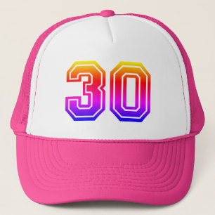 30歳カラフルの誕生日パーティー キャップ