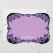 30歳サプライズ誕生日パーティー パープル ヴィンテージ V06G1 招待状 (裏面)