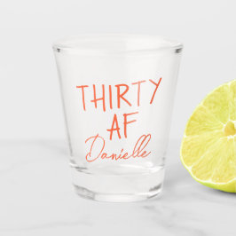 30歳パーソナライズされたおもしろいの誕生日 ショットグラス