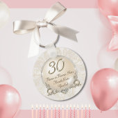 30歳パーソナライズされたの誕生日の御恩と記念日 キーホルダー