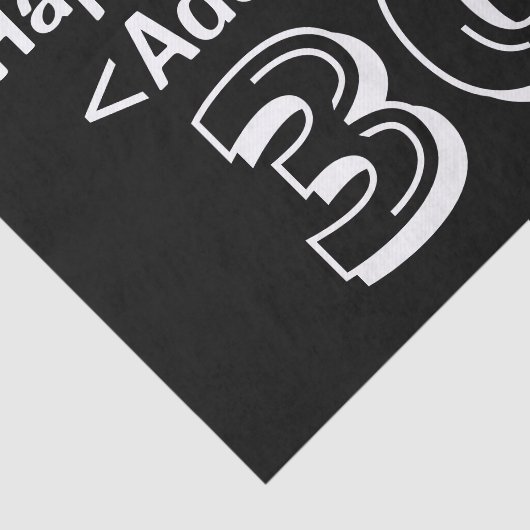 30歳パーソナライズされたの誕生日をテーマにしたティッシュペーパー 薄葉紙 (詳細)