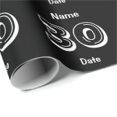 30歳パーソナライズされたの誕生日カスタム包装紙 ラッピングペーパー (ロールコーナー)