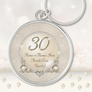 30歳パーソナライズされたの誕生日プレゼントアイディア キーホルダー