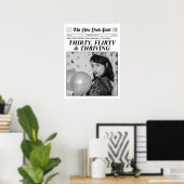 30歳パーソナライズされた誕生日の新聞ポスターデコール ポスター (ホームオフィス)