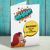 30歳パーソナライズされた誕生日ヴィンテージ漫画おもしろい カード