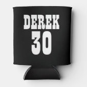 30歳パーソナライズされた誕生日白黒クーラーボックス 缶クーラー (正面)