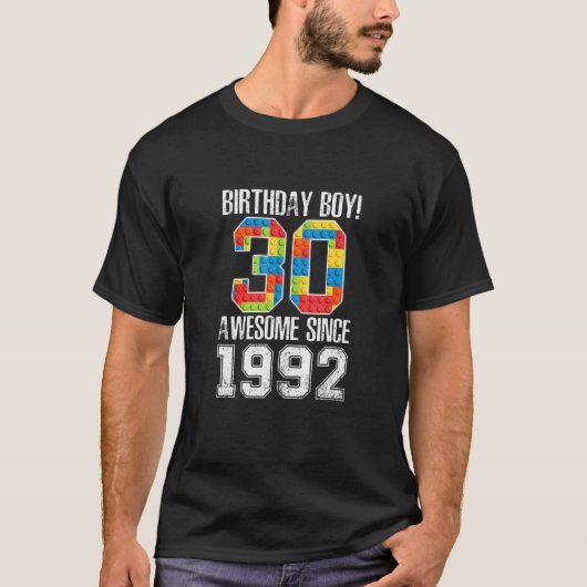 30歳ブロック建物素晴らし1992 30th Birt Tシャツ (正面)
