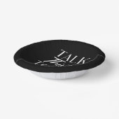 30歳ミニマルの誕生日に30歳のブラックトーク ペーパーボウル (傾斜あり)