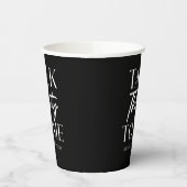 30歳ミニマルの誕生日に30歳のブラックトーク 紙コップ (左)