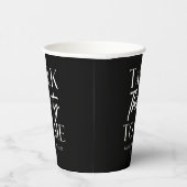 30歳ミニマルの誕生日に30歳のブラックトーク 紙コップ (右)