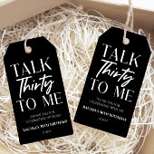 30歳ミニマルの誕生日のお祝いに30歳の時を迎える ギフトタグ