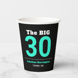 30歳ミニマルの誕生日パーティー 紙コップ