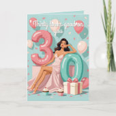 30歳モダンの女性 カード (正面)