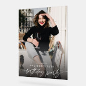 30歳モダンの誕生日パーティーフォトスクリプトタイポグラフィ アクリルサイン (傾斜)