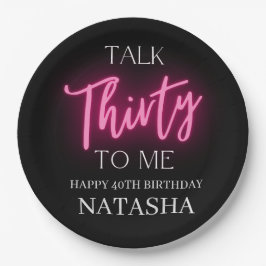 30歳モダンの誕生日パーティー ペーパープレート