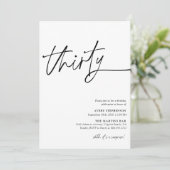 30歳モダンの誕生日パーティー 招待状 (スタンド正面)