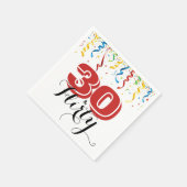 30歳モダンの誕生日30と気のあるそぶりをしたおもしろい スタンダードカクテルナプキン (角)