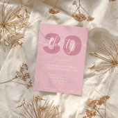 30歳モダンエレガントの誕生日招待状 招待状