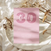 30歳モダンエレガントの誕生日招待状 招待状