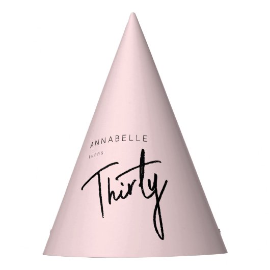 30歳モダン30歳の誕生日 パーティーハット (正面)