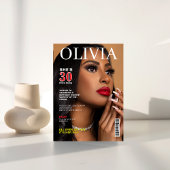 30歳ユニークの誕生日フォトマガカスタムジンカバー 招待状