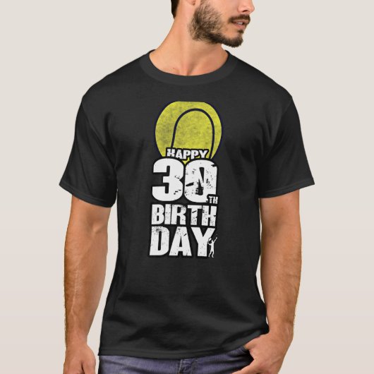 30歳ヴィンテージテニス30歳 Tシャツ (正面)