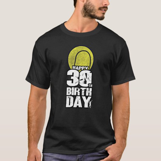 30歳ヴィンテージテニス30歳 Tシャツ (正面)