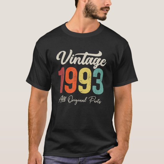 30歳ヴィンテージ1993 30歳の誕生日の装飾 Tシャツ (正面)