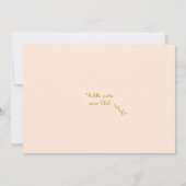 30歳以上,誕生日パーティーの女性,ギャツビー,金ゴールドピンク 招待状 (裏面)