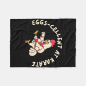 30歳半生の死のスケルトンゴシック フリースブランケット (正面(横))