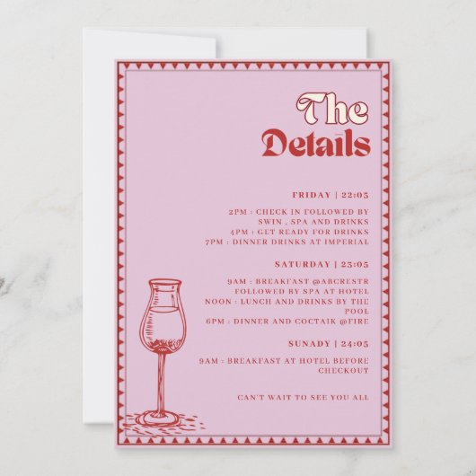 30歳図解入りの、写真付きのの誕生日応援から30歳！ 招待状 (裏面)