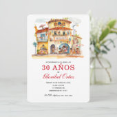 30歳女性誕生日パーティー招待状 招待状 (スタンド正面)