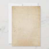 30歳招待状素朴ヴィンテージレトロ 招待状 (裏面)