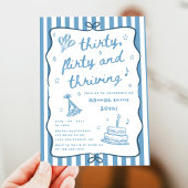 30歳描の気のあるそぶりをした誕生日を祝う 招待状