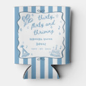 30歳描の気のあるそぶりをした誕生日を祝う 缶クーラー (正面)