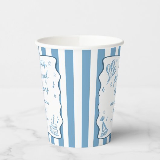 30歳描の気のあるそぶりをした誕生日パー 紙コップ (左)