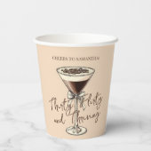 30歳気のあるそぶりをしたと繁栄するブラウン30歳の誕生日 紙コップ (裏面)