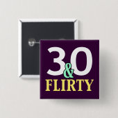 30歳気のあるそぶりをしたと30歳の誕生日の親愛 缶バッジ (正面&裏面)