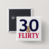 30歳気のあるそぶりをしたと30歳の誕生日の親愛 缶バッジ (正面&裏面)