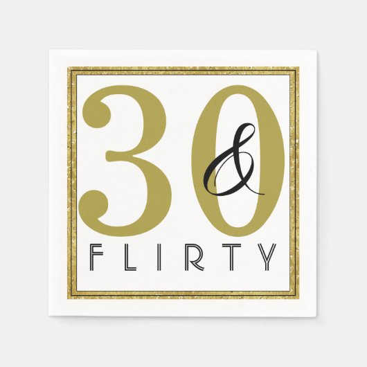 30歳気のあるそぶりをしたと30歳の誕生日パーティー スタンダードカクテルナプキン (正面)