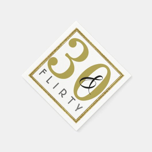 30歳気のあるそぶりをしたと30歳の誕生日パーティー スタンダードカクテルナプキン (角)