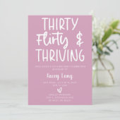 30歳気のあるそぶりをしたの誕生日パーティー請求書 招待状 (スタンド正面)